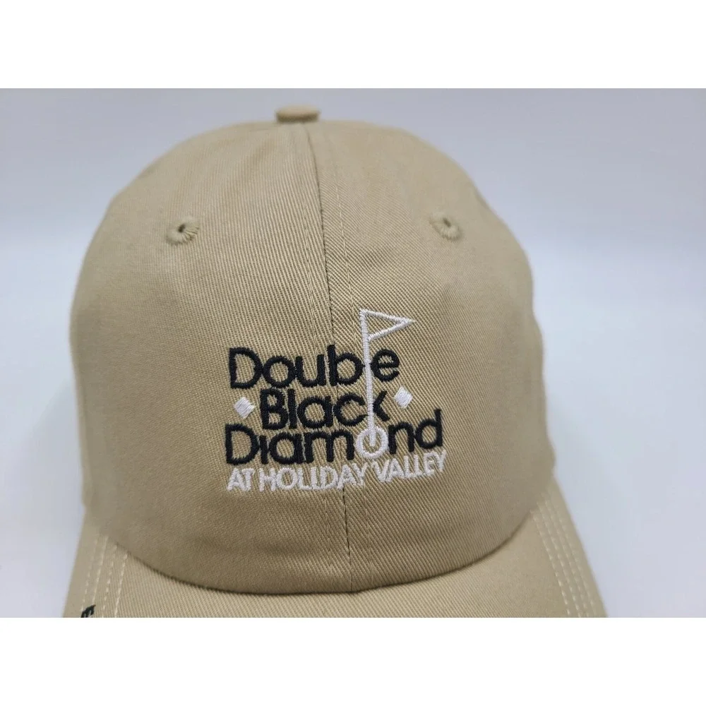 Holiday Valley Double Black Diamond Valley Golf Course Ahead Adjustable‎ Hat Cap